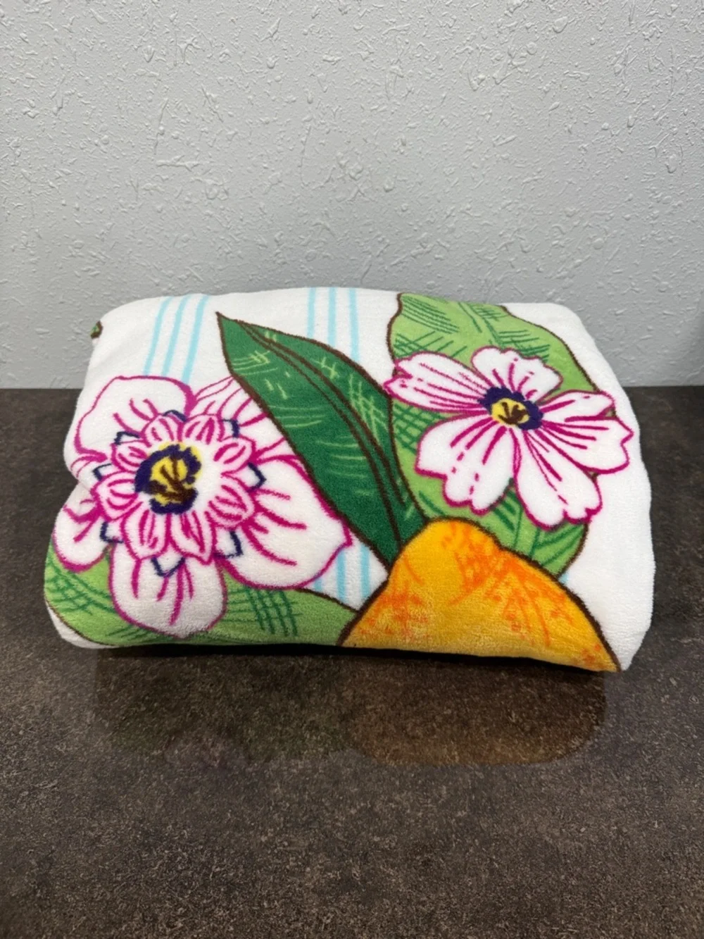 Vera Bradley XL Oversized Throw Blanket Lemon Grove Floral